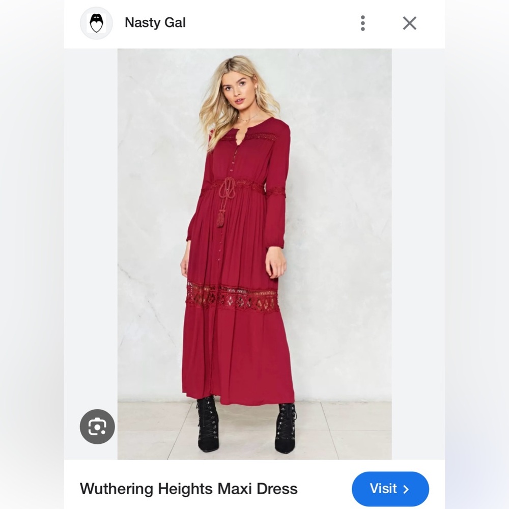 Nasty Gal Dress in Wine